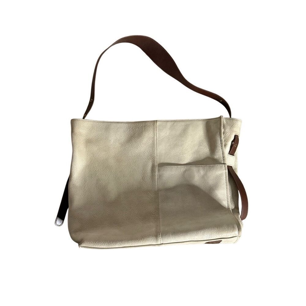 HOBO Latte Park Leather Tote Purse Driftwood Vintage Hide Bag